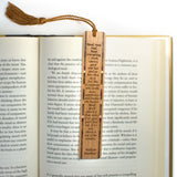 William Faulkner Read Everything Quote Handmade Engraved Wooden Bookmark -Made in the USA