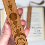 Engraved Handmade Wooden Bookmark (Crop Circles)- Made in the USA