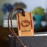 Dachshund Handmade Engraved Wooden Bookmark - Made in the USA