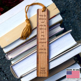 Ralph Waldo Emerson Poet What Lies Within Us Quote Handmade Engraved Wooden Bookmark - Made in the USA