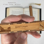 Grand Canyon National Park Handmade Engraved Wooden Bookmark - Made in the USA
