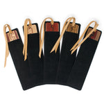 Set of Five Handmade Inlaid Wooden Bookmarks (with black gift pouches and optional suede tassels)  612 - Made in the USA