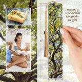 Hawaiian Monkeypod Tree Branches Handmade Wooden Bookmark - Made in the USA
