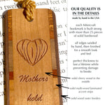 Mother Quote Handmade Engraved Wooden Bookmark - Made in the USA