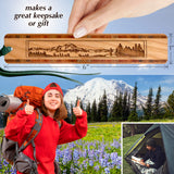 Mountain Hiker Handmade Engraved Wooden Bookmark - Made in the USA