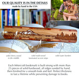 Mountain Wilderness Handmade Engraved Wooden Bookmark - Made in the USA