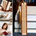 Engraved Handmade Wooden Bookmark (Ornate) - Made in the USA