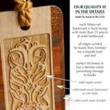 Engraved Handmade Wooden Bookmark (Ornate) - Made in the USA