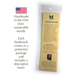 5th Anniversary Written in the Sand Handmade Wooden Bookmark - Made in the USA