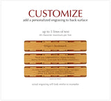 Buddha Quote What We Think We Become Engraved Handmade Wooden Bookmark - Made in the USA