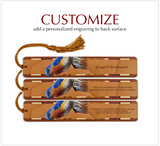 Bluebird (Double-Sided) on Handmade Wooden Bookmark - Made in the USA
