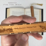 Rocky Mountain National Park Colorado Handmade Engraved Wooden Bookmark - Made in the USA