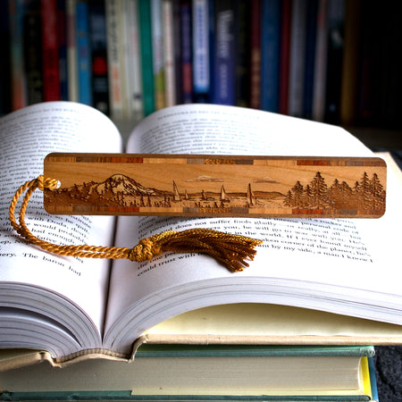 Sailing Handmade Engraved Wooden Bookmark - Made in the USA