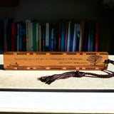 John Steinbeck Mice and Men Quote Handmade Engraved Wooden Bookmark - Made in the USA