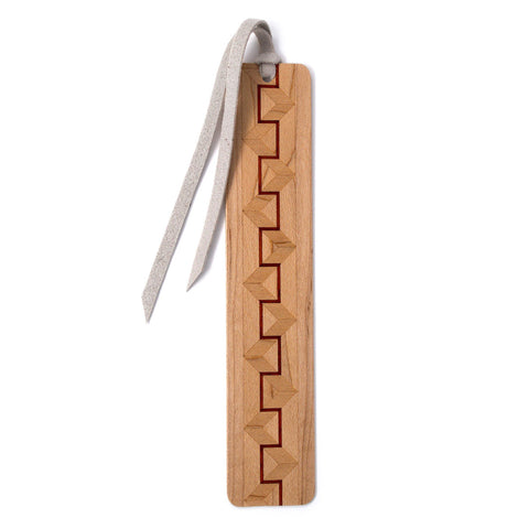 Handmade Solid Wooden Bookmark Design 02 - Made in the USA