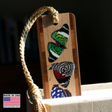 Butterflies Handmade Wooden Bookmark - Made in the USA