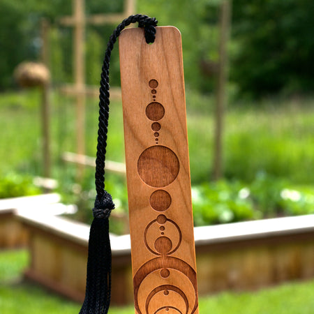 Engraved Handmade Wooden Bookmark (Crop Circles)- Made in the USA