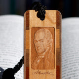 Alexander Hamilton 1st United States Secretary of the Treasury Handmade Engraved Wooden Bookmark - Made in the USA